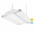 Luxrite 14 Inch Linear High Bay LED Shop Light 80/110/150W Up to 20500LM 4CCT 3000K-5000K Adjustable Tilt LR41700-1PK